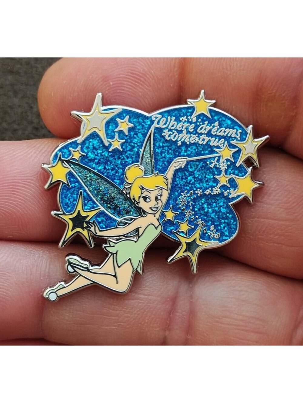 Disney Tinker Bell "Where Dreams Come True" Exclusive Pixie Dust Pin